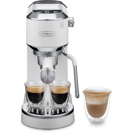 De'Longhi Dedica - Cafetera de Bomba de Acero Inoxidable para Café Molido o Monodosis, Cafetera para Espresso y Cappuccino,