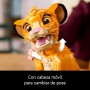 LEGO | Disney El Rey León: Simba Joven Maqueta para Adultos, Regalo para Mujeres y Hombres, Figura de Animal Coleccionable,