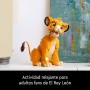 LEGO | Disney El Rey León: Simba Joven Maqueta para Adultos, Regalo para Mujeres y Hombres, Figura de Animal Coleccionable,