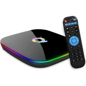 Android 10.0 TV Box, Q Plus 2GB RAM 16GB RAM Allwinner H616 Quad-Core 64bit Arm Corter-A53 CPU Mali-G31 MP2 GPU Supports 4K 6K