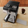 Krups Cafetera Espresso Manual, Authentic, 15 bares de presión, Espumador de leche, Ajuste Manual, Cuchara Medidora y