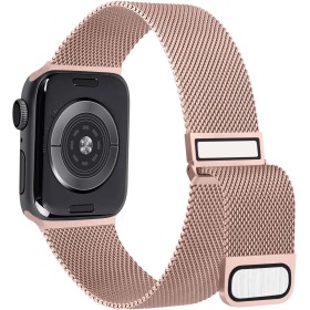 Hanama Correa Compatible con Apple Watch Correa 38mm 40mm 41mm 42mm 44mm 45mm 49mm, Pulseras de Repuesto de Metal de Acero