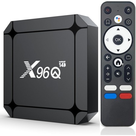 Android 14.0 TV Box, caja de TV 2GB RAM 16GB ROM RK3518 Quad-Core Cortex-A53, Android Box Support 2.4/5.0GHz 4K 100M Ethernet