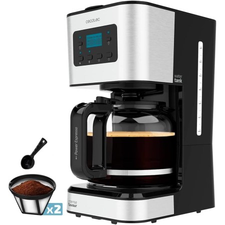 Cecotec Cafetera de Goteo Coffee 66 Heat. 950 W, Tecnología ExtemeAroma, Función Recalentar y Mantener, Jarra Termoresistente de