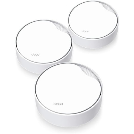 TP-Link Deco X50-PoE(3-Pack)- AX3000 Dual Band Wi-Fi 6 Mesh, Soporta alimentación PoE y DC, Puerto 2.5Gbps, Alcance hasta 600m²,