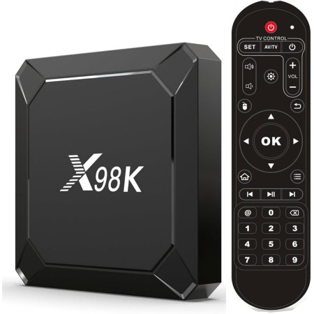 Android 13.0 TV Box, Android Box 4GB RAM 32GB ROM RK3528A CPU Quad Core Arm Cortex A53, Soporte 2.4/5.0GHz WiFi6 BT5.X 4K 100M