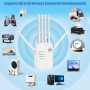 Amplificador de Señal WiFi,Repetidor WiFi,6 Antenas,2 Puertos LAN,WiFi Extender,Modo Repetidor/Router/Ap,Repetidor de Señal WiFi