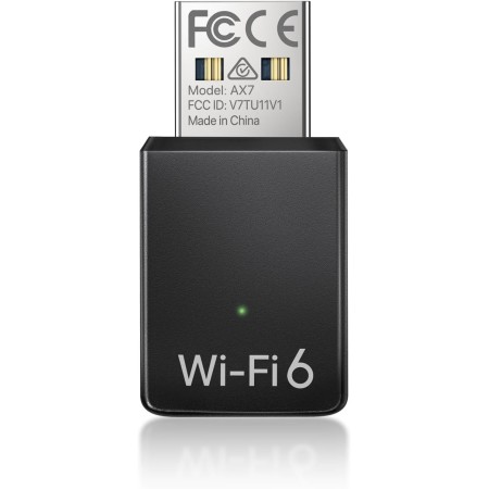BrosTrend AX900 Mini WiFi 6 USB, Adaptador WiFi para PC Compatible con Windows 11/10/7, Antena Wi-Fi USB Doble Banda 5GHz
