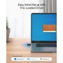 BrosTrend AX900 Mini WiFi 6 USB, Adaptador WiFi para PC Compatible con Windows 11/10/7, Antena Wi-Fi USB Doble Banda 5GHz