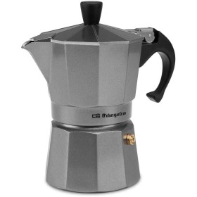 Orbegozo KFS 920, Cafetera Italiana, 9 tazas, apta para cocina de gas, vitrocerámica y eléctricas, mango ergonómico, válvula
