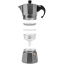 Orbegozo KFS 920, Cafetera Italiana, 9 tazas, apta para cocina de gas, vitrocerámica y eléctricas, mango ergonómico, válvula