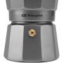 Orbegozo KFS 920, Cafetera Italiana, 9 tazas, apta para cocina de gas, vitrocerámica y eléctricas, mango ergonómico, válvula