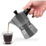 Orbegozo KFS 920, Cafetera Italiana, 9 tazas, apta para cocina de gas, vitrocerámica y eléctricas, mango ergonómico, válvula