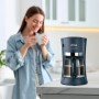 Ufesa Capriccio Cafetera de Goteo 12, Jarra 1.2L, 12 Tazas, 680W, Filtro Permanente, Placa Calefactora Antiadherente, Sistema