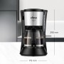 Ufesa Capriccio Cafetera de Goteo 12, Jarra 1.2L, 12 Tazas, 680W, Filtro Permanente, Placa Calefactora Antiadherente, Sistema