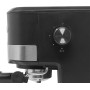 Jocca - Cafetera Expresso 20 Bares con Vaporizador, 1100W, Deposito 1.25L Desmontable, Metal, Negro