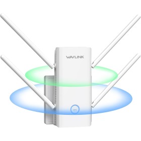 WAVLINK Repetidor WiFi 6 para casa hasta 2000sq.ft, AX3000 Amplificador señal WiFi de Doble Banda (5GHz/2.4GHz), 4 * 5dBi