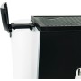 Jocca - Cafetera Expresso 20 Bares con Vaporizador, 1100W, Deposito 1.25L Desmontable, Metal, Negro