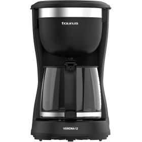 Taurus Cafetera de Goteo Verona 12, 680W, 1250 ml, Intense Flavour Tech, Placa Calefactora, Filtro Permanente Lavable, Jarra