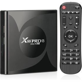 Android 13.0 TV Box, 4GB RAM 32GB ROM Android Box 8K RK3528 Quad-Core 64bit Corter-A53 CPU Mali-450 MP2 GPU Supports 3D H.265