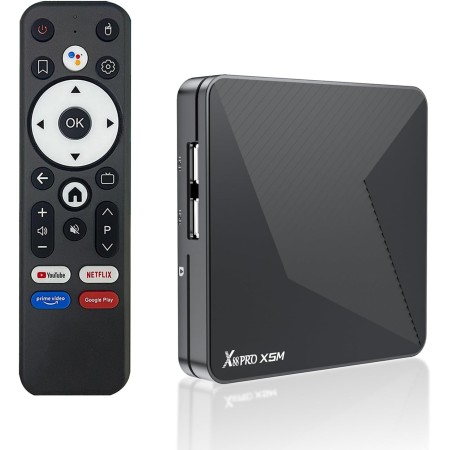 Android TV Box,X5M Android 14.0 2GB RAM 16GB ROM S905X5M 2.0GHz 64-bit Quad-Core Cortex-A55 Mali-G310 GPU Support 2.4/5.0GHz