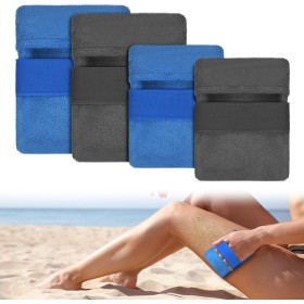 flintronic 4PCS Removedores Arena Playa, Bolsa de Eliminación de Arena Accesorios de Playa, Bolsa Portátil para Quitar Arena