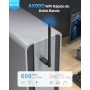 BrosTrend USB WiFi 6 AX900, Largo Alcance 6dBi Antena WiFi PC, Adaptador Wi-Fi para PC Doble Banda 5GHz 600Mbps + 2.4GHz