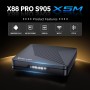 Android TV Box,X5M Android 14.0 2GB RAM 16GB ROM S905X5M 2.0GHz 64-bit Quad-Core Cortex-A55 Mali-G310 GPU Support 2.4/5.0GHz