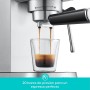 CASABREWS Cafetera Expresso y Capuccino, 20 Bares Café Expreso Manual con Manómetro, Barista Cafetera Cafe Molido, Depósito