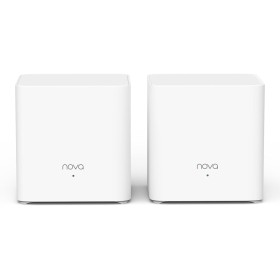 Tenda Nova Mesh MX3 (2-Pack) - Mesh WiFi 6 AX1500, Router Repetidor WiFi de Doble Banda 2,4 GHz/5 GHz, Cobertura hasta 180 m²,