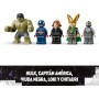 LEGO Marvel Vengadores vs. Leviatán Juguete de Superhéroes, Figura de Hulk y Minifiguras de Loki, Capitán América, Viuda Negra y