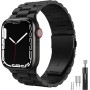owlhold Compatible con Apple Watch 38mm, 40mm, 41mm, 42mm, 44mm, 45mm, 49mm, correa de reloj de acero inoxidable para las series