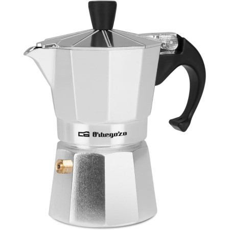 Orbegozo KF 900, Cafetera italiana, 9 tazas de capacidad, apta para cocinas a gas, eléctricas y vitrocerámicas, mango