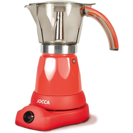 Jocca - Cafetera Italiana Electrica 6 Tazas con Base Giratoria 360° y Jarra Sin Cables