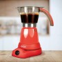 Jocca - Cafetera Italiana Electrica 6 Tazas con Base Giratoria 360° y Jarra Sin Cables