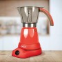 Jocca - Cafetera Italiana Electrica 6 Tazas con Base Giratoria 360° y Jarra Sin Cables