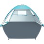 Glymnis Tienda de Playa, Refugio Playa para 2-3 Personas, Carpa de Playa con Doble Puerta de Cremallera, Ventanas Ventiladas,