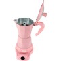Jocca - Cafetera Italiana Electrica 6 Tazas con Base Giratoria 360° y Jarra Sin Cables