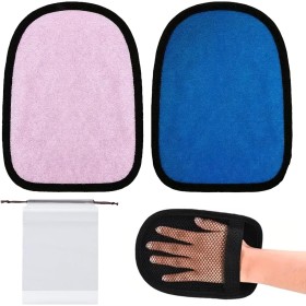 ZYNERY 2 Piezas Removedor Arena Playa Suave Bolsa Quitar Arena Playa con 2 Bolsas, Reutilizables Guantes Limpiador de Arena de
