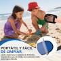 ZYNERY 2 Piezas Removedor Arena Playa Suave Bolsa Quitar Arena Playa con 2 Bolsas, Reutilizables Guantes Limpiador de Arena de