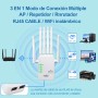 Amplificador Señal WiFi 1200M Repetidor WiFi Largo Alcance 5G y 2.4G Doble Banda WiFi Extender con 6 Antenas de Alta Ganancia,