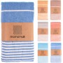 MOMOMUS Fouta Playa XXL, con Flecos y 100% Algodón – Ideal como Toalla de Playa Grande Antiarena, Manta de Picnic sin Arena,