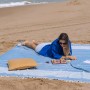 MOMOMUS Fouta Playa XXL, con Flecos y 100% Algodón – Ideal como Toalla de Playa Grande Antiarena, Manta de Picnic sin Arena,
