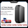 UnionSine HDD 10TB 12TB 14TB 16TB 18TB Disco Duro Externo USB 3.2 Gen1