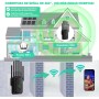 Repetidor WiFi, Amplificador de Señal WiFi,6 Antenas, 2 Puertos LAN,Extensor WiFi/Router/Repetidor/Ap Modo,Cobertura Total de