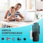 Repetidor WiFi, Amplificador de Señal WiFi,6 Antenas, 2 Puertos LAN,Extensor WiFi/Router/Repetidor/Ap Modo,Cobertura Total de