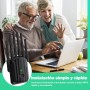 Repetidor WiFi, Amplificador de Señal WiFi,6 Antenas, 2 Puertos LAN,Extensor WiFi/Router/Repetidor/Ap Modo,Cobertura Total de