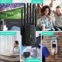 Repetidor WiFi, Amplificador de Señal WiFi,6 Antenas, 2 Puertos LAN,Extensor WiFi/Router/Repetidor/Ap Modo,Cobertura Total de