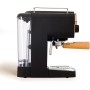 CREATE / THERA RETRO/Cafetera Express Semiautomática Blanco Mate y Madera / 20 bares, brazo doble salida, depósito 1,25L, café