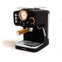 CREATE / THERA RETRO/Cafetera Express Semiautomática Blanco Mate y Madera / 20 bares, brazo doble salida, depósito 1,25L, café